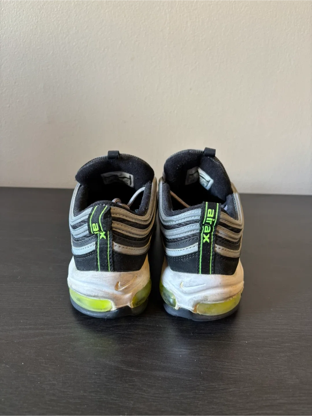 Nike air max 97 og black volt mens US7 image indicator(3)