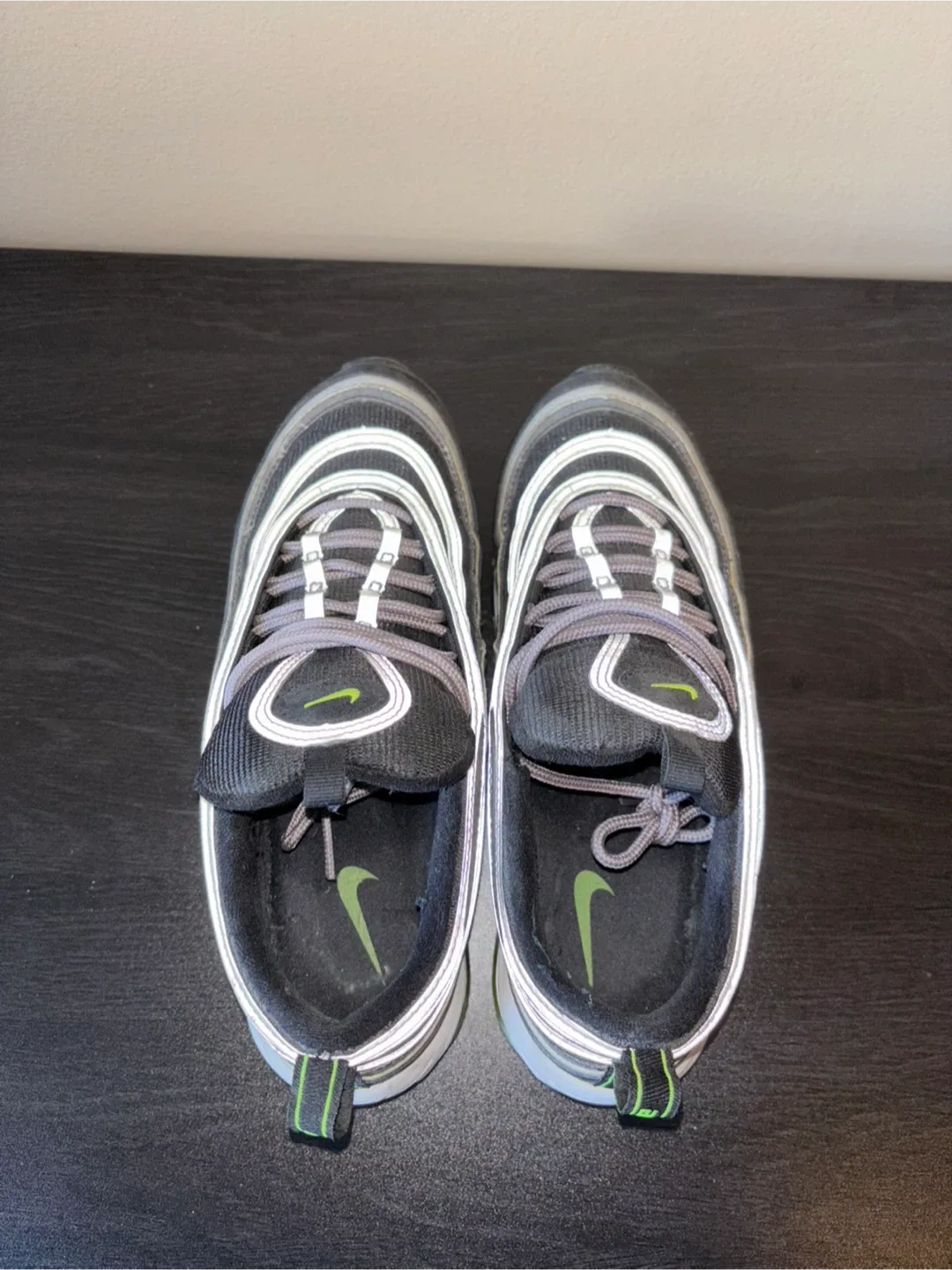 Nike air max 97 og black volt mens US7 image indicator(6)