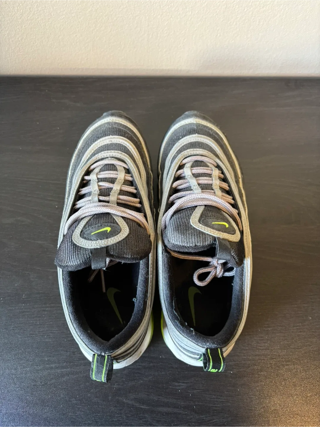 Nike air max 97 og black volt mens US7 image indicator(5)