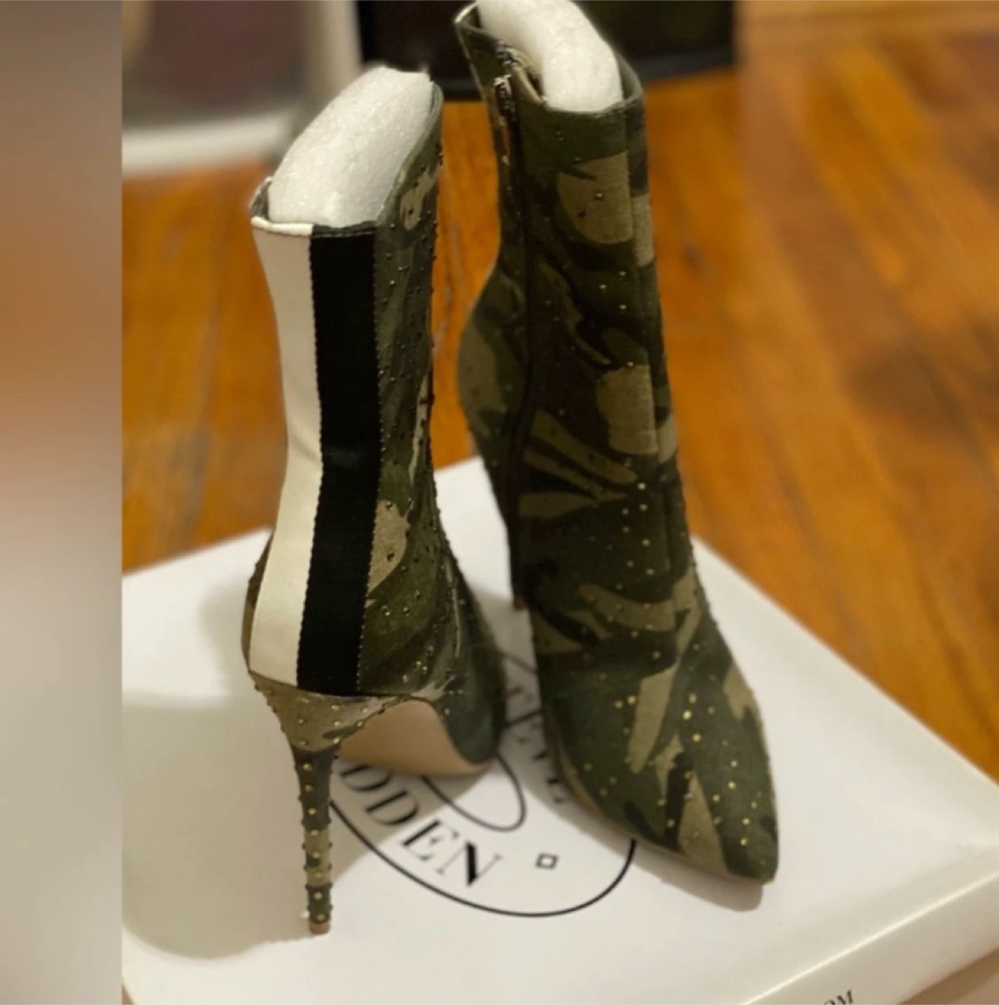 Steve Madden Camo Heeled Booties