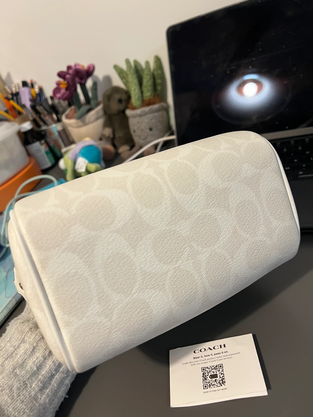 Coach White Leather Handbag - photo 4