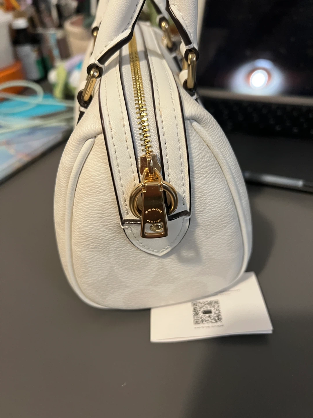 Coach White Leather Handbag - photo 3