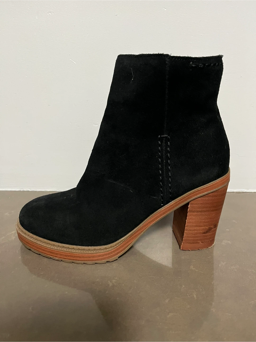 Black Suede Ankle Boots - photo 3