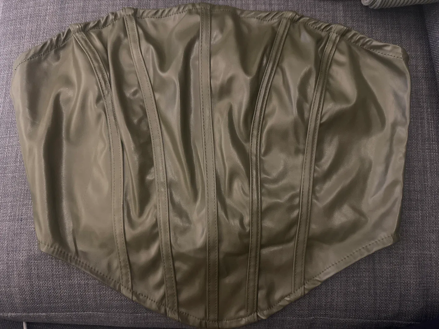 Olive Green Corset Top thumbnail