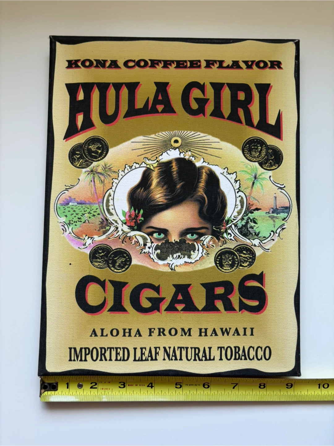 Hula Girl Cigars Aloha From Hawaii Canvas Art - photo 3