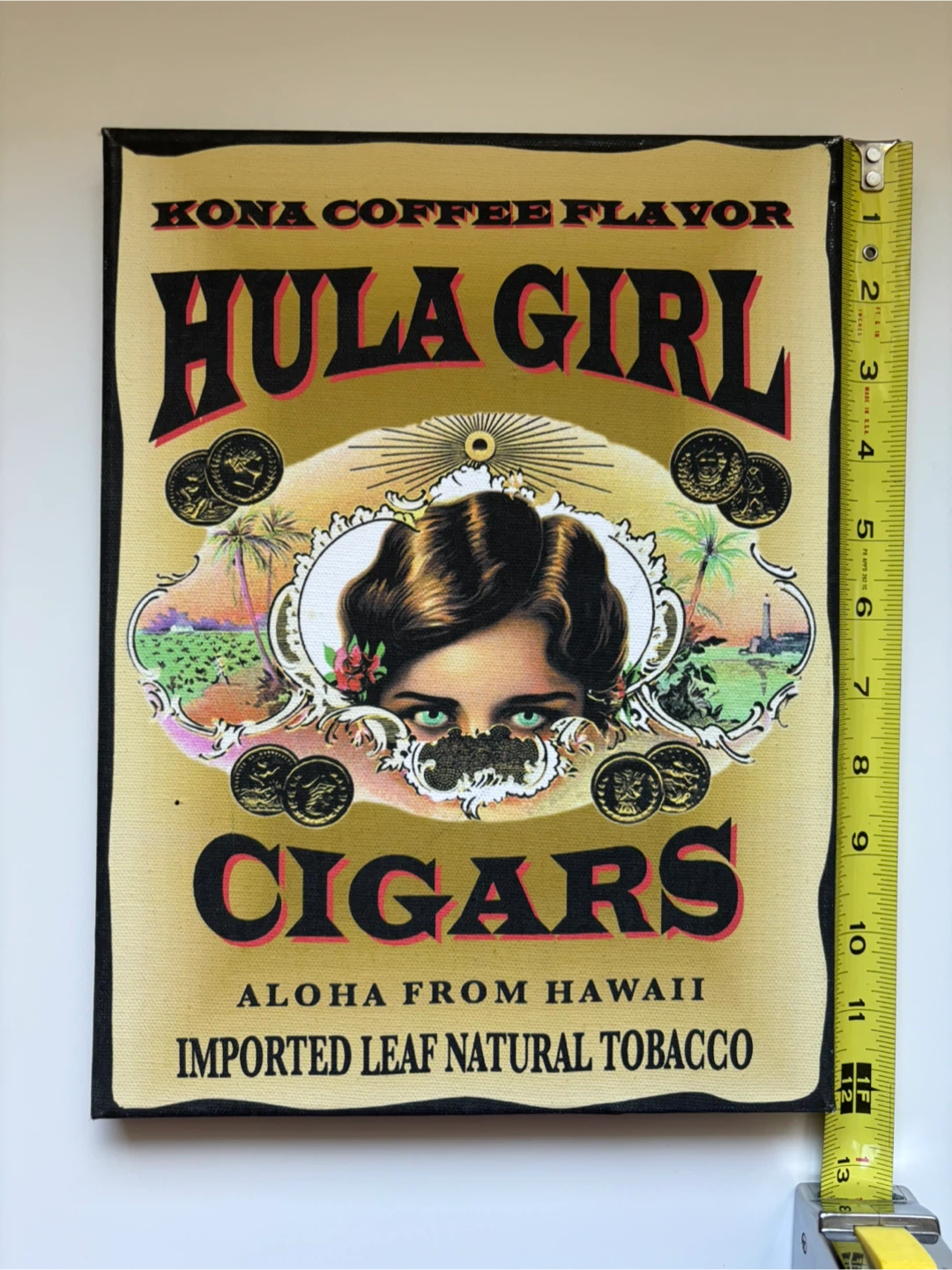Hula Girl Cigars Aloha From Hawaii Canvas Art - photo 2