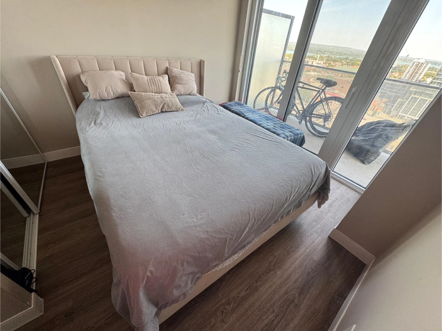Bed Frame queen size- Beige