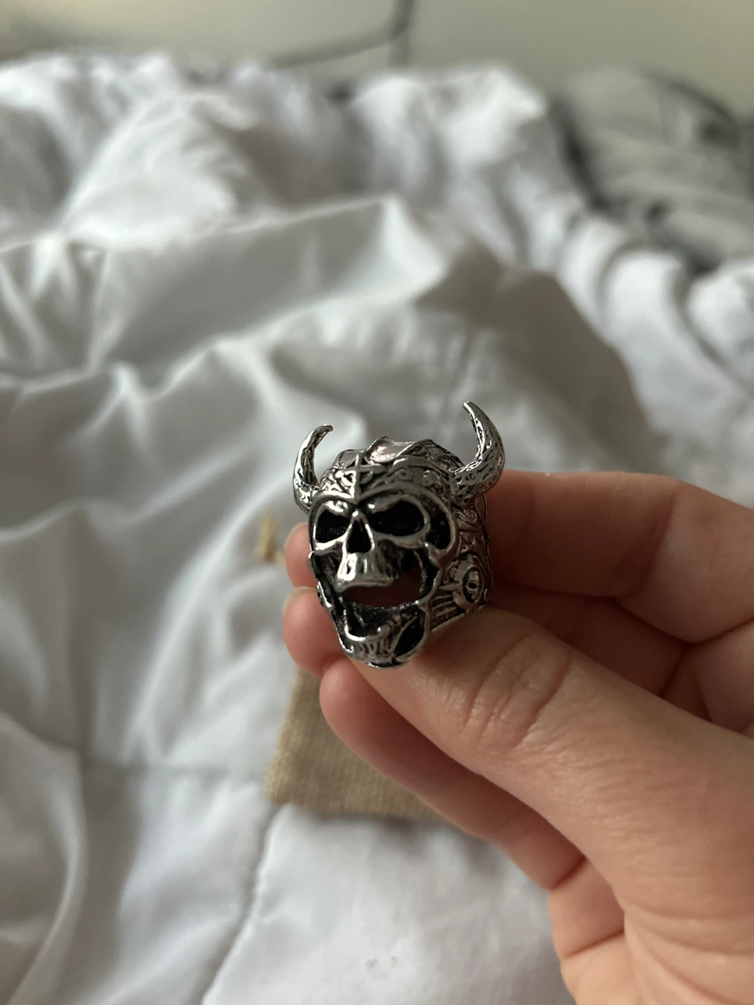 Skull Viking Ring size 10 - photo 3