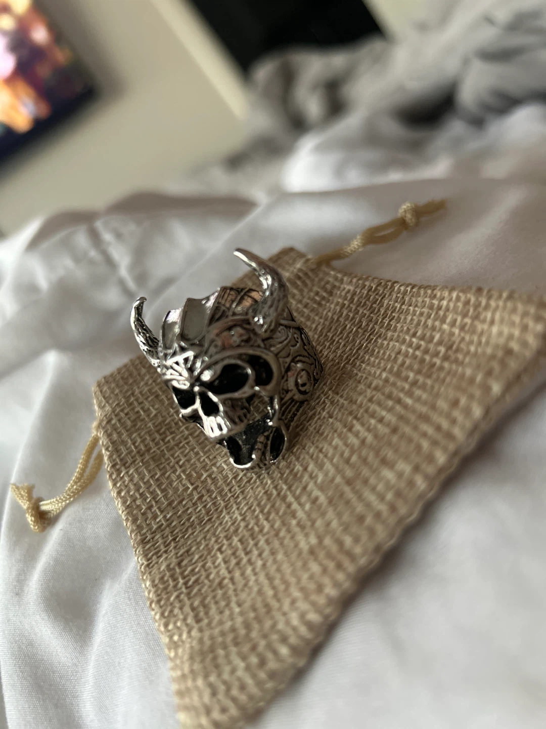 Skull Viking Ring size 10 - photo 2