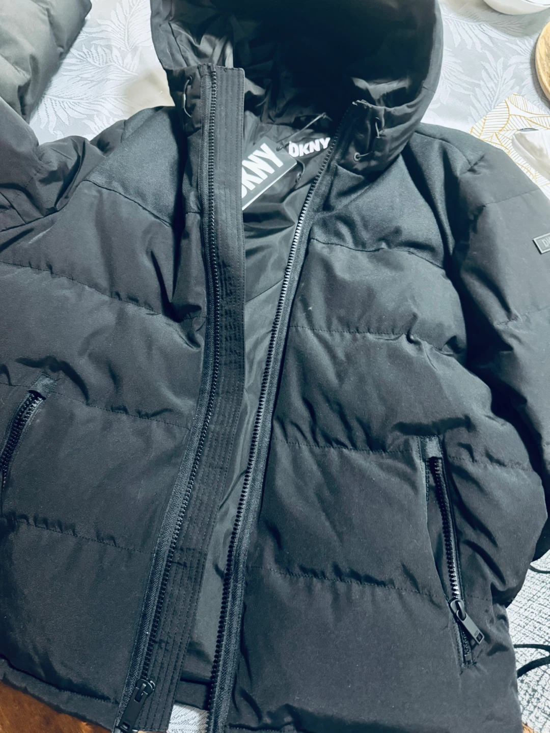 DKNY Black Puffer Jacket - photo 2