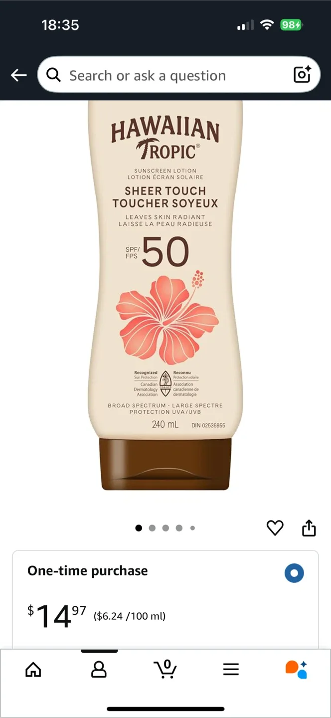 Hawaiian tropic sunscreen lotion image indicator(3)