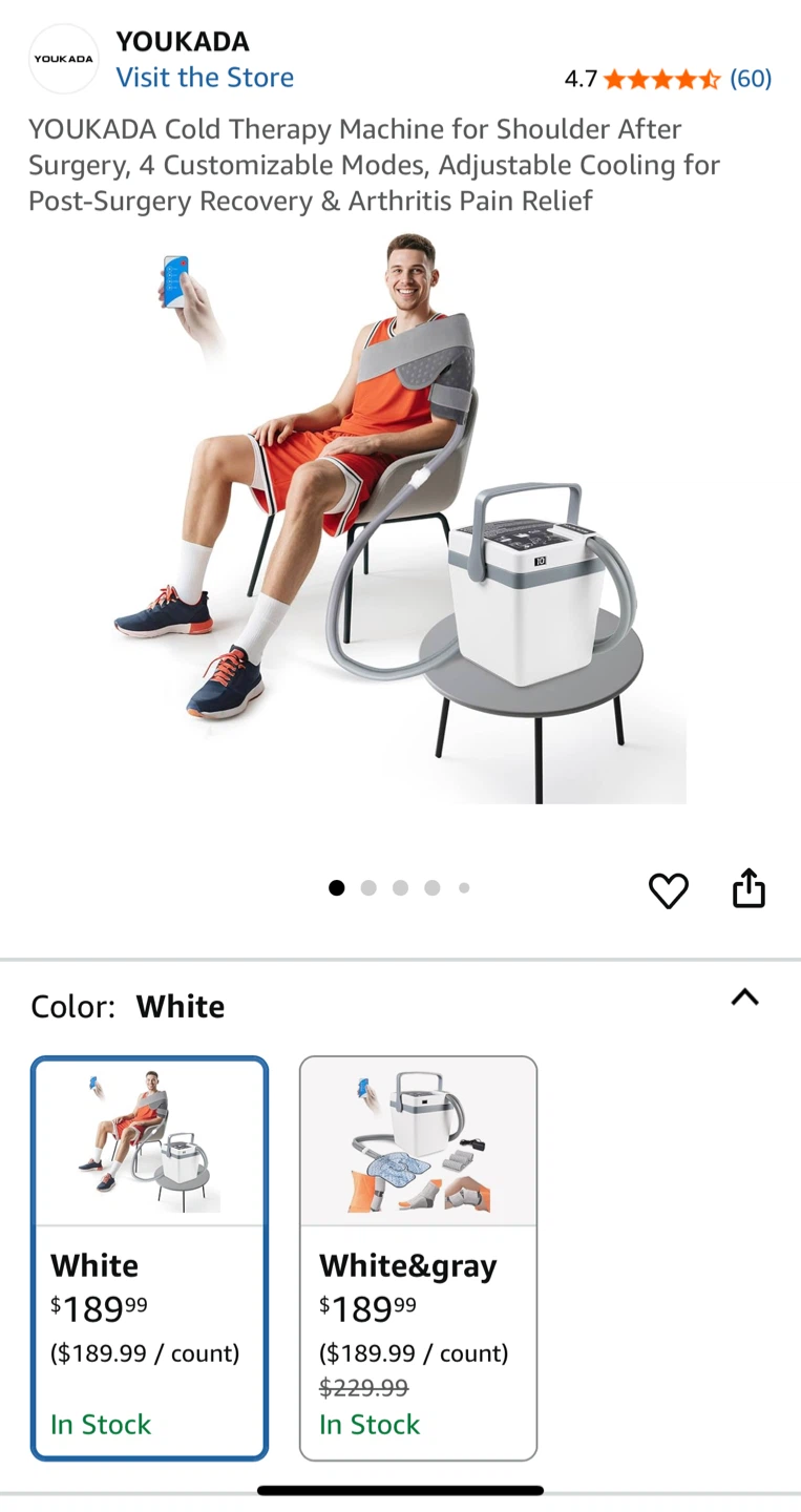 YOUKADA Cold Therapy Machine - Shoulder Recovery