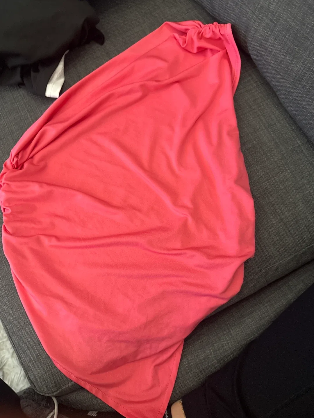Pink One Shoulder Dress thumbnail