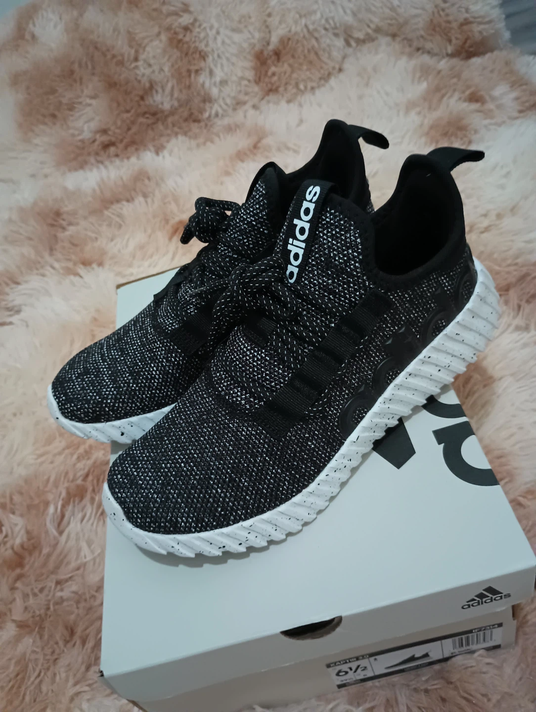Adidas Kaptir 3.0 Black/White Shoes - Size 6.5