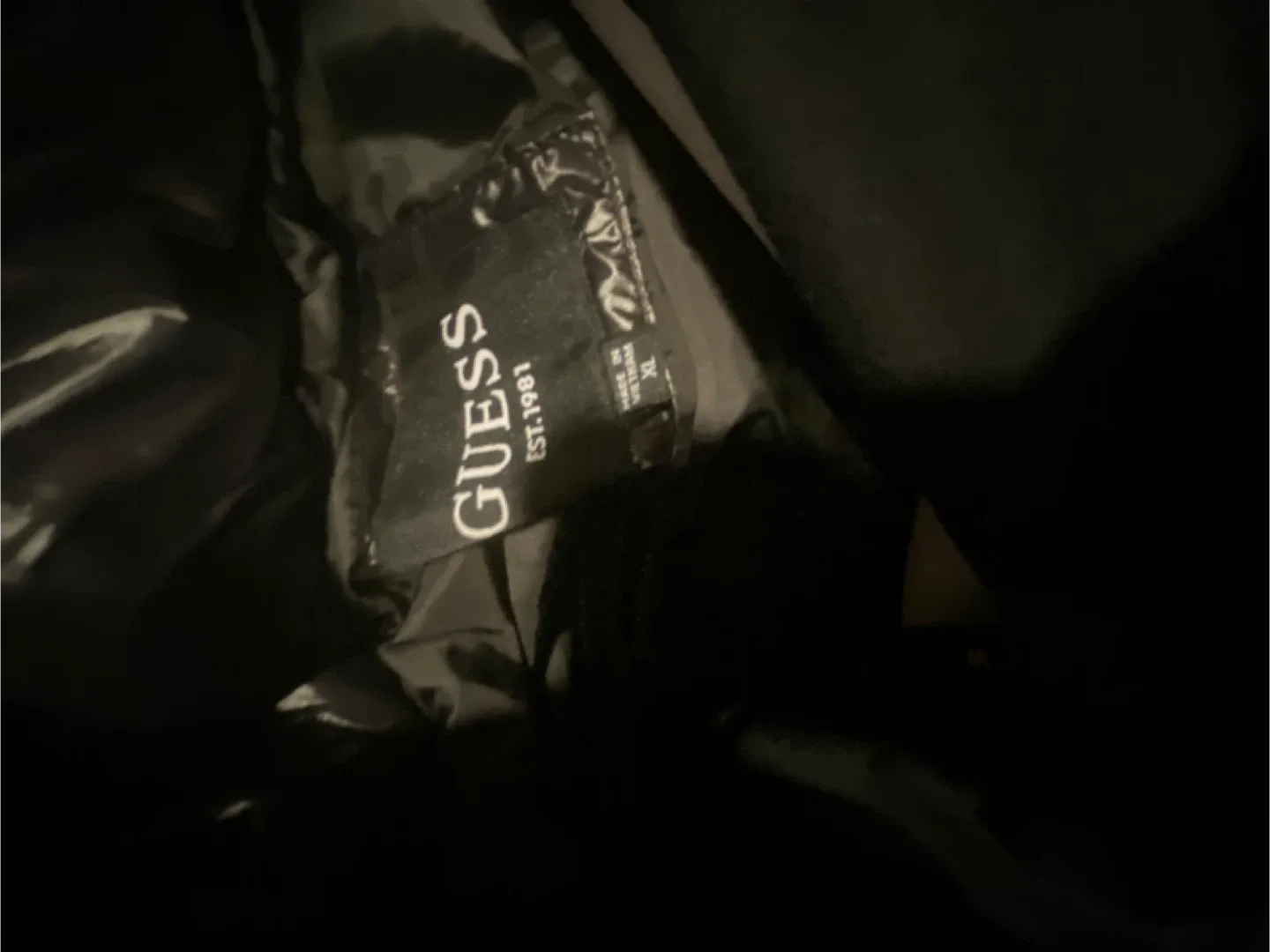 Guess Black Puffer Jacket - Size XL image indicator(2)