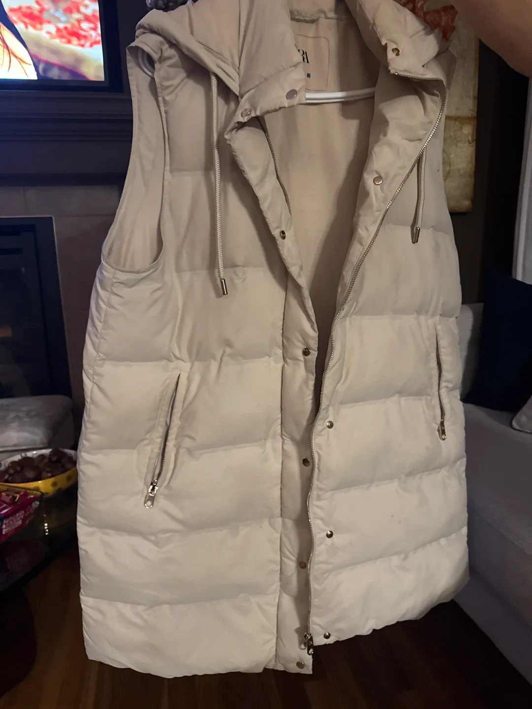 Zara Puffer Vest with Hood - XL image indicator(2)