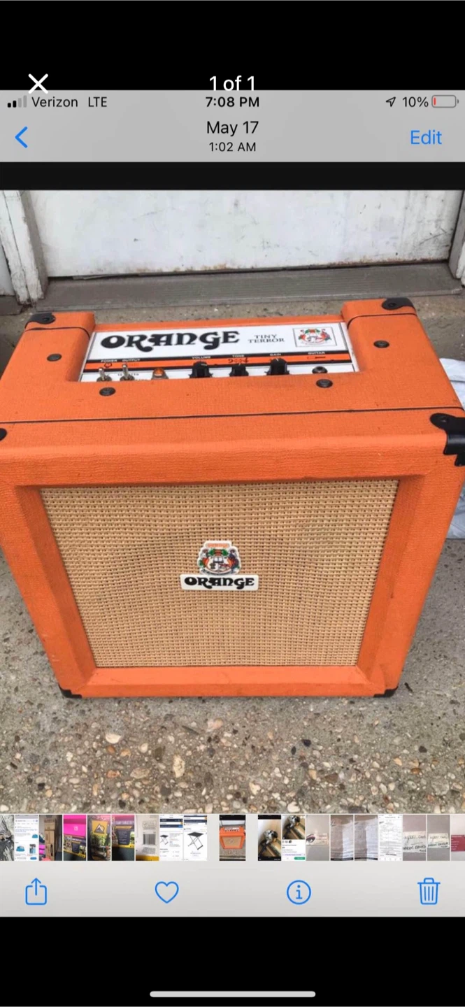 ORANGE.   TINY TERROR.  TUBE. AMP