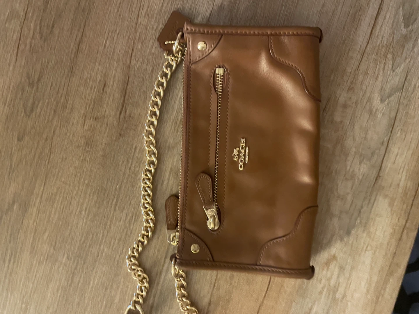 Coach Brown Leather Crossbody Bag