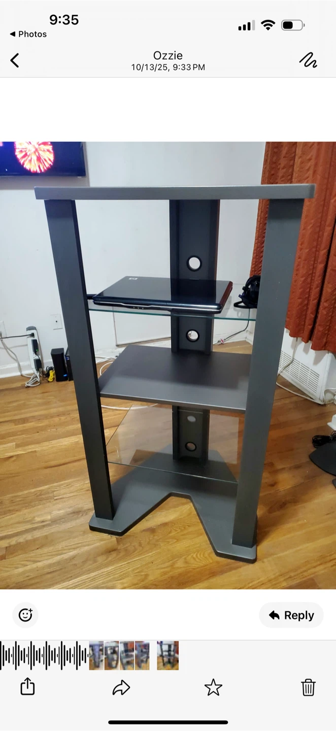 Gray Audio Video Media Stand