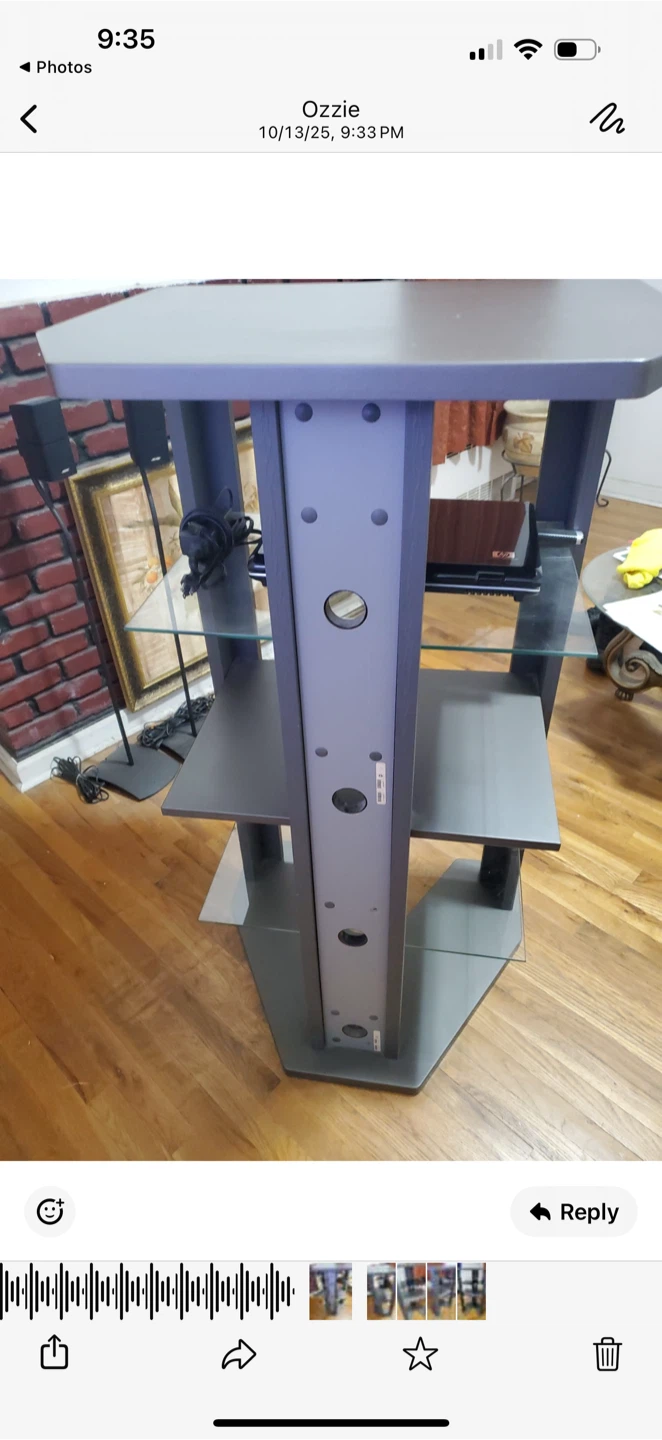 Gray Audio Video Media Stand - photo 3
