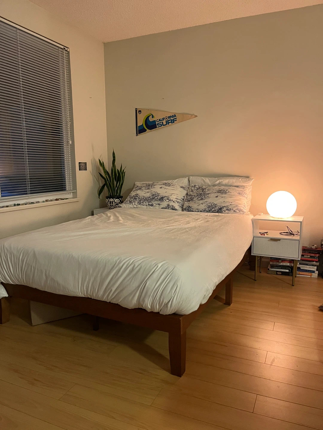 Free Full Bed frame with slats - mid century