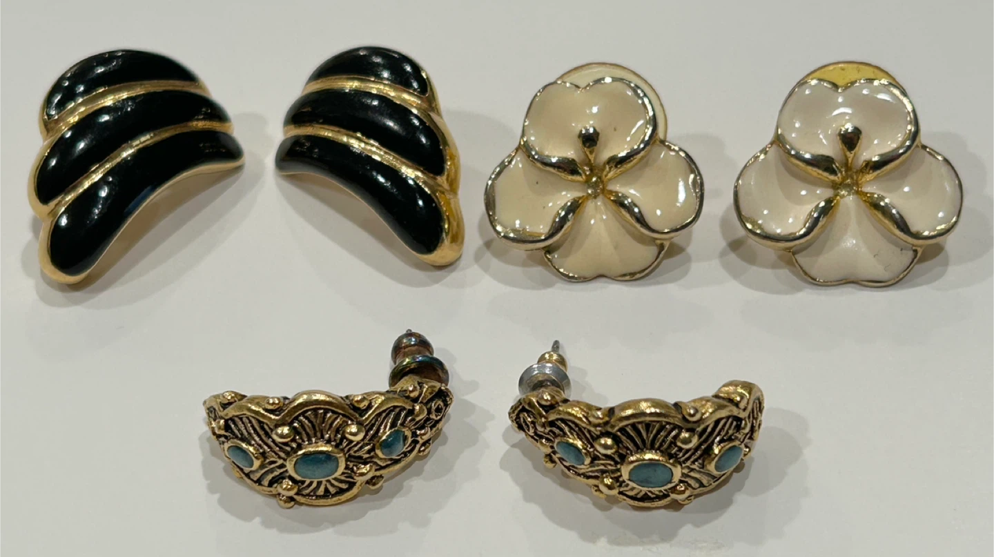 Variety Flower and Wing Shaped Stud Earrings ($5 each)