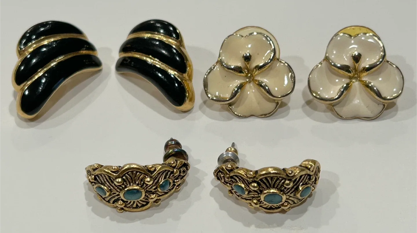 Variety Flower and Wing Shaped Stud Earrings ($6 each)