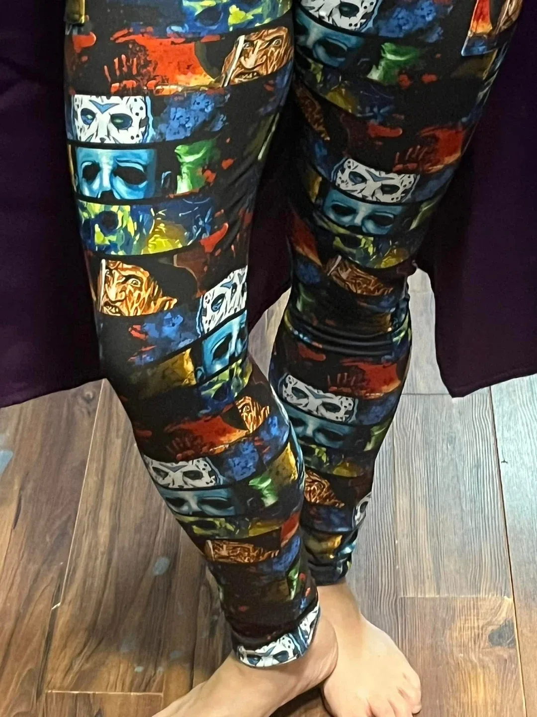 Halloween Scary Face Leggings image indicator(2)