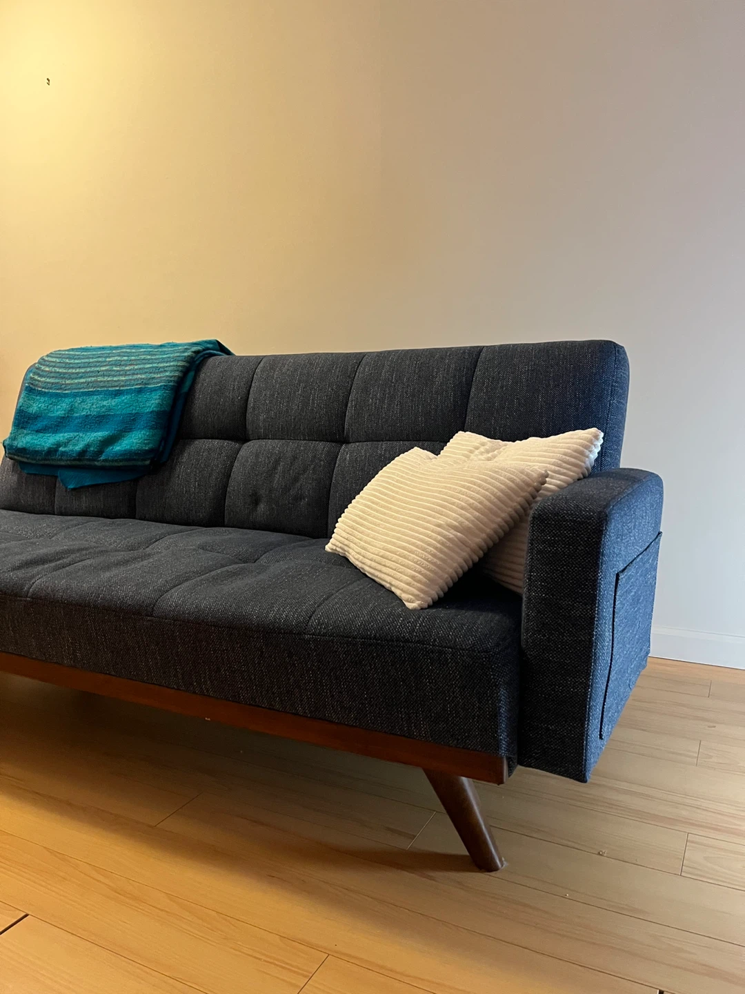 Dark Blue Futon Sofa Bed
