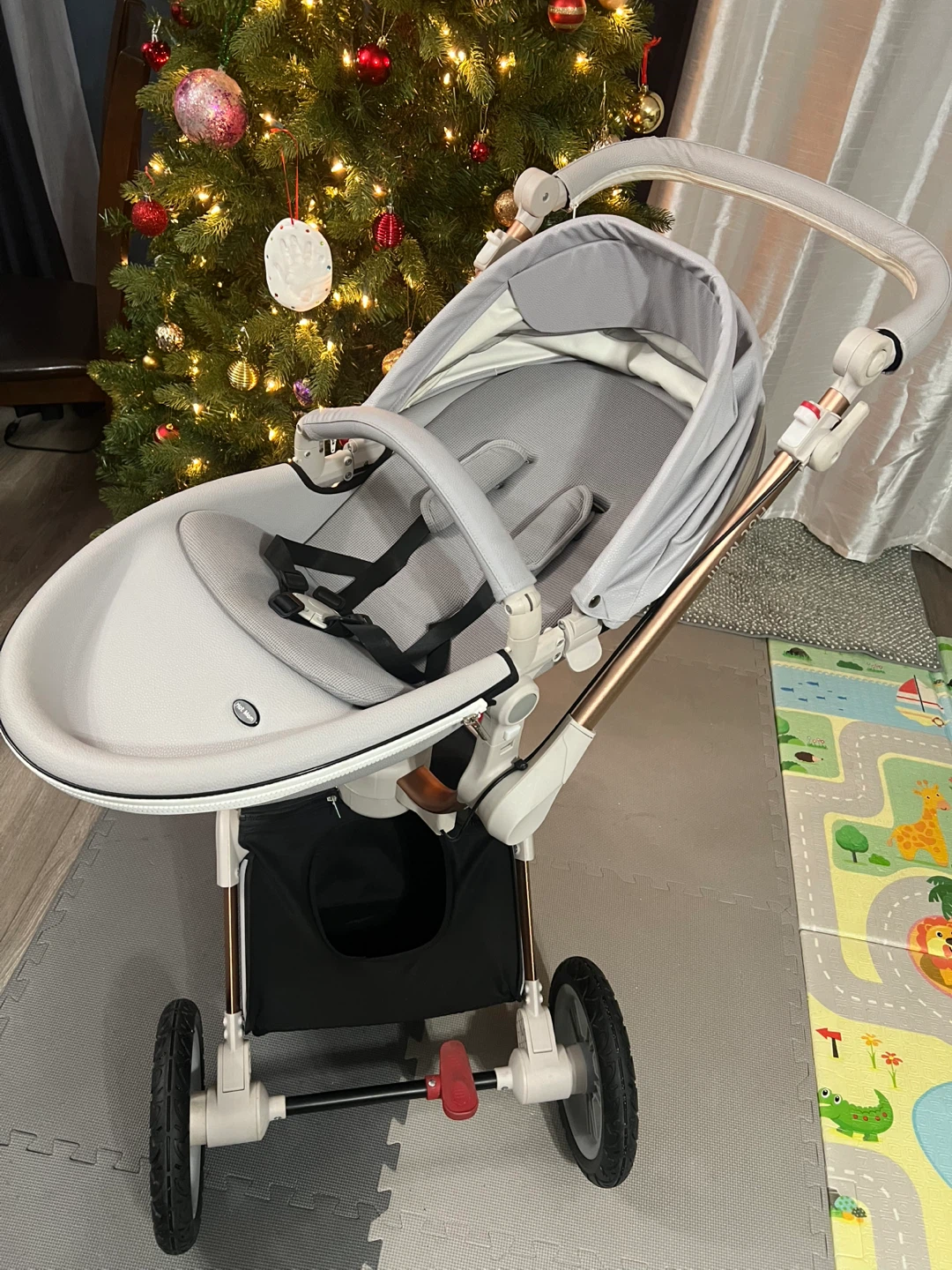 Hot Mom Baby Stroller - Grey & Rose Gold - photo 2