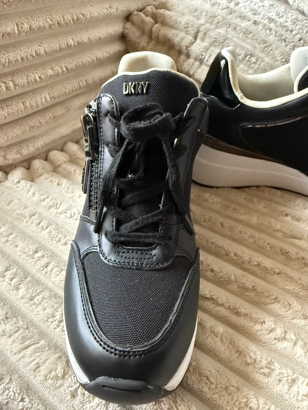 DKNY Black Wedge Sneakers image indicator(6)