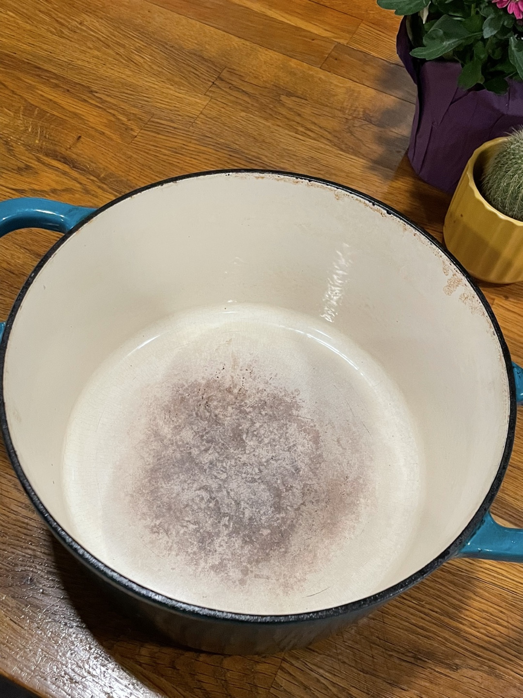 Crock-Pot Teal Enameled Cast Iron Dutch Oven - photo 2