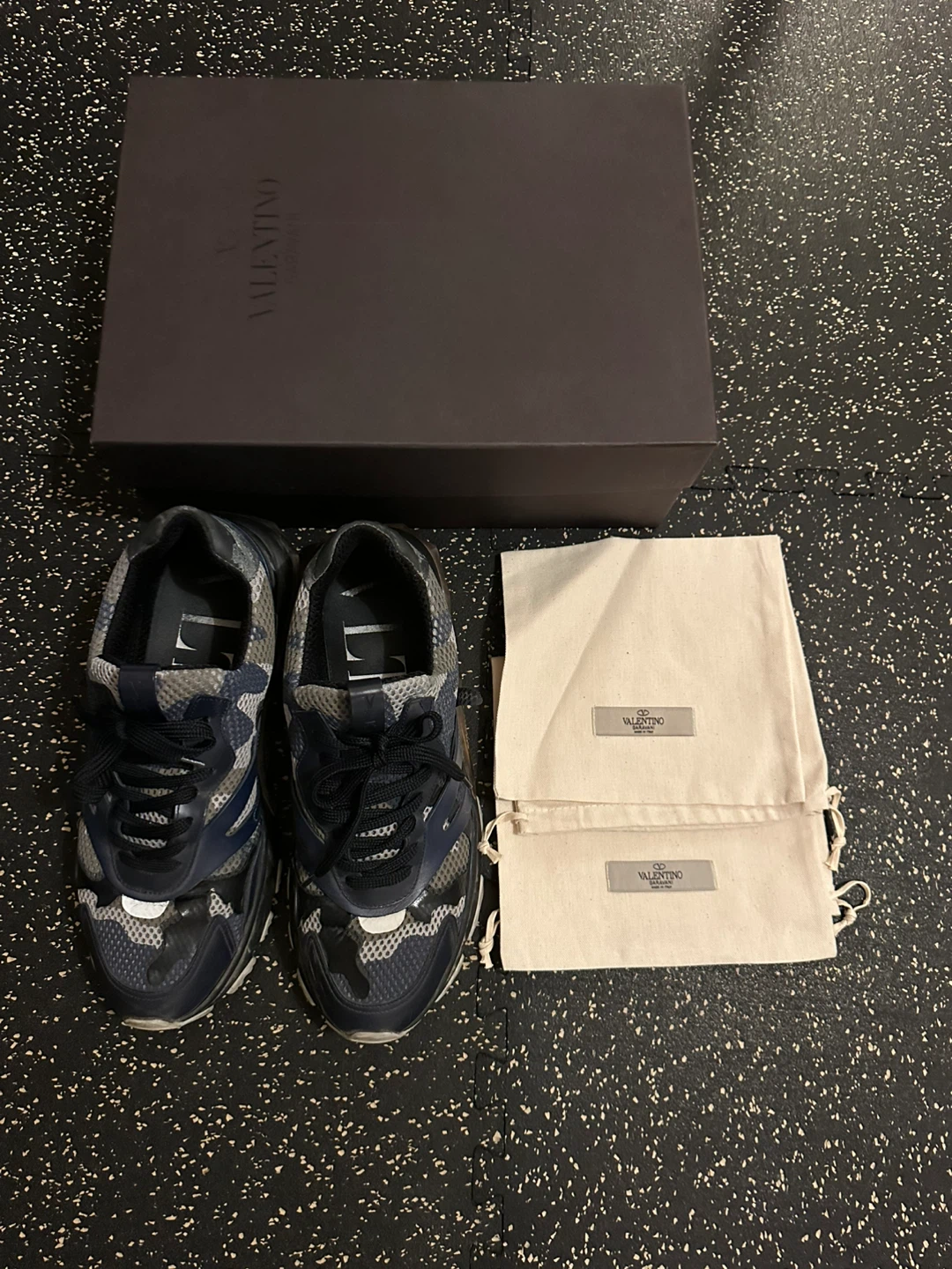 Valentino Garavani Camo Bounce Sneakers