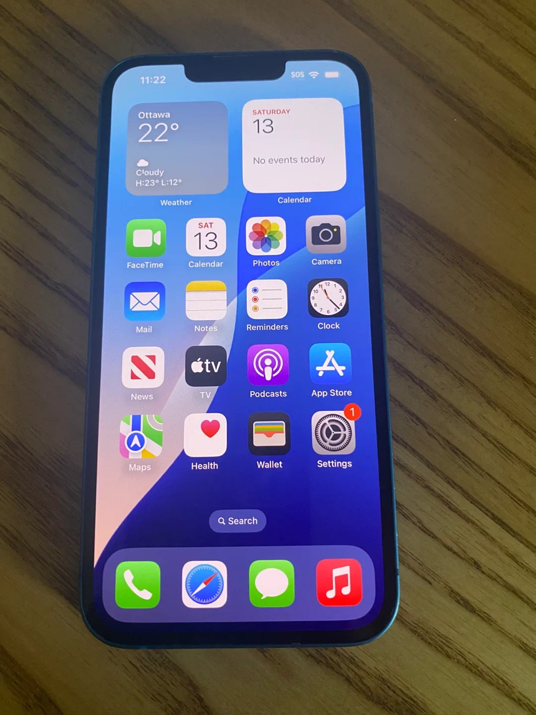 iPhone 13 - Blue - Battery Health 73% image indicator(3)