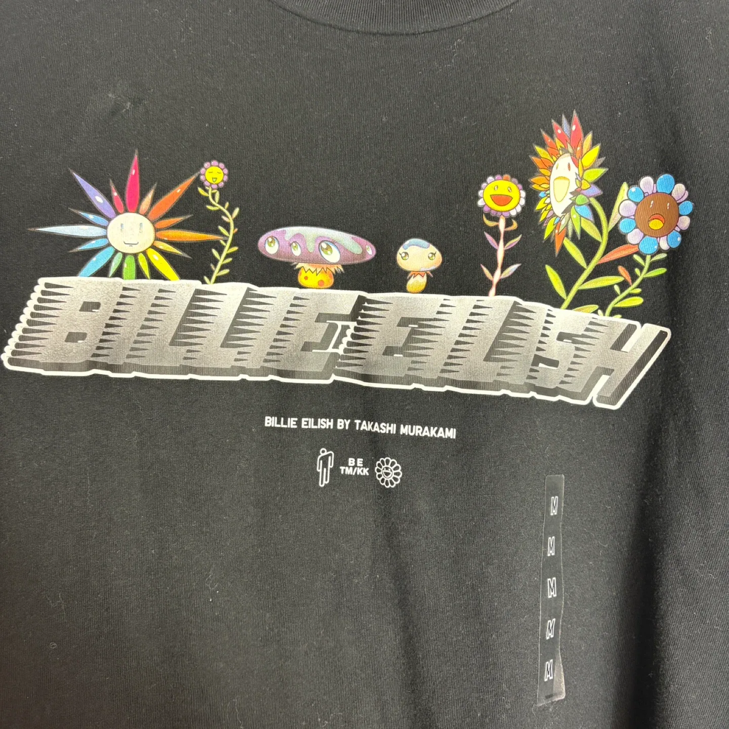Uniqlo Billie Eilish Takashi Murakami Black T-Shirt Size M image indicator(5)