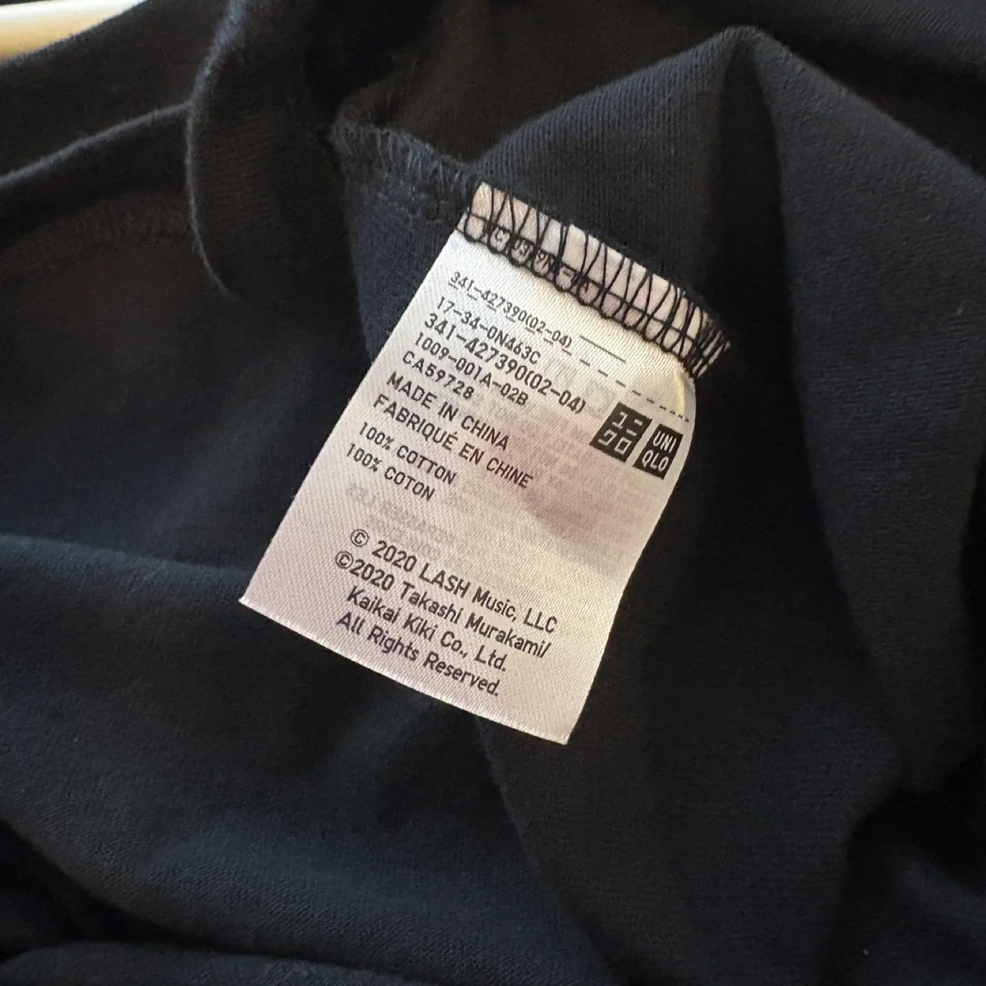 Uniqlo Billie Eilish Takashi Murakami Black T-Shirt Size M image indicator(9)