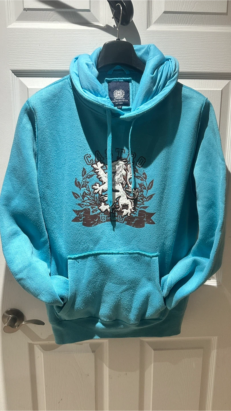 Castro Jeans Co. Blue Hoodie - Size L/XL