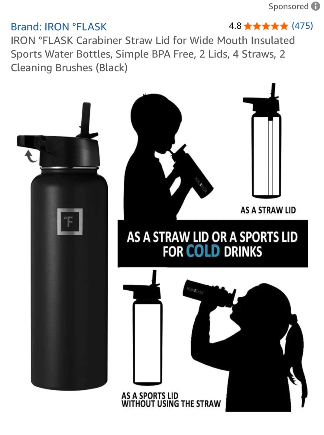 IRON FLASK Insulated Water bottle image indicator(2)