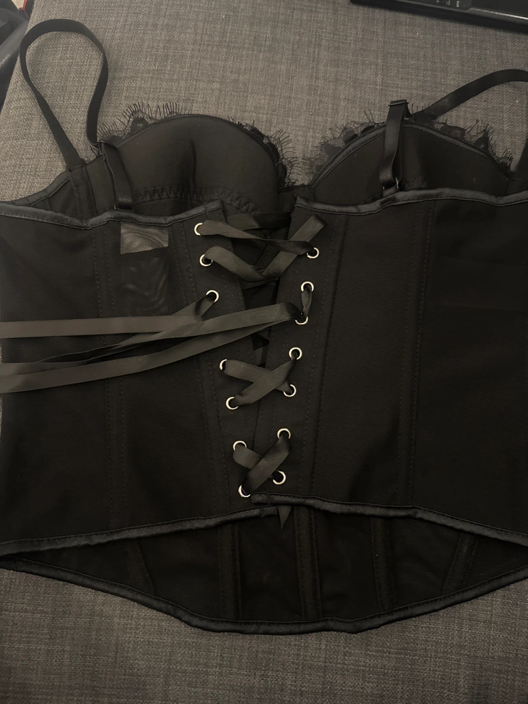 Black Lace Corset Top - photo 2