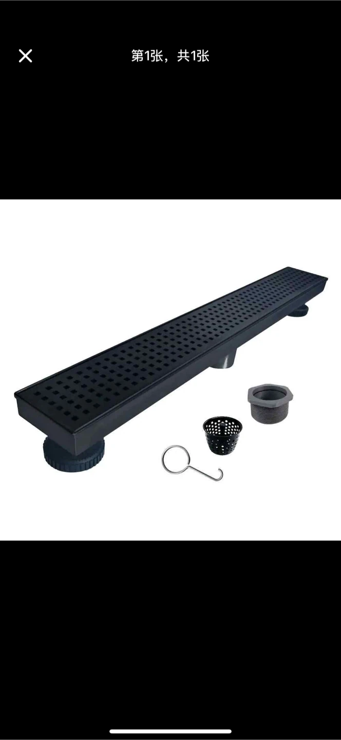 24 inch Linear Shower Drain with Accessories