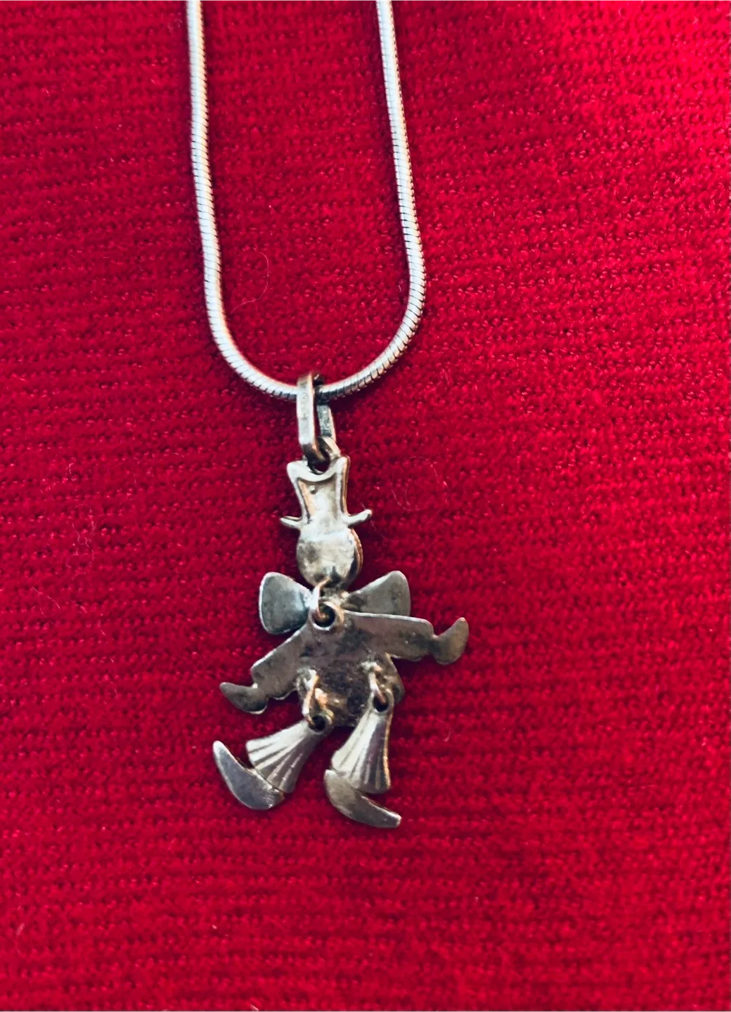 Vintage Clown Pendant Necklace - 16 Inches image indicator(2)