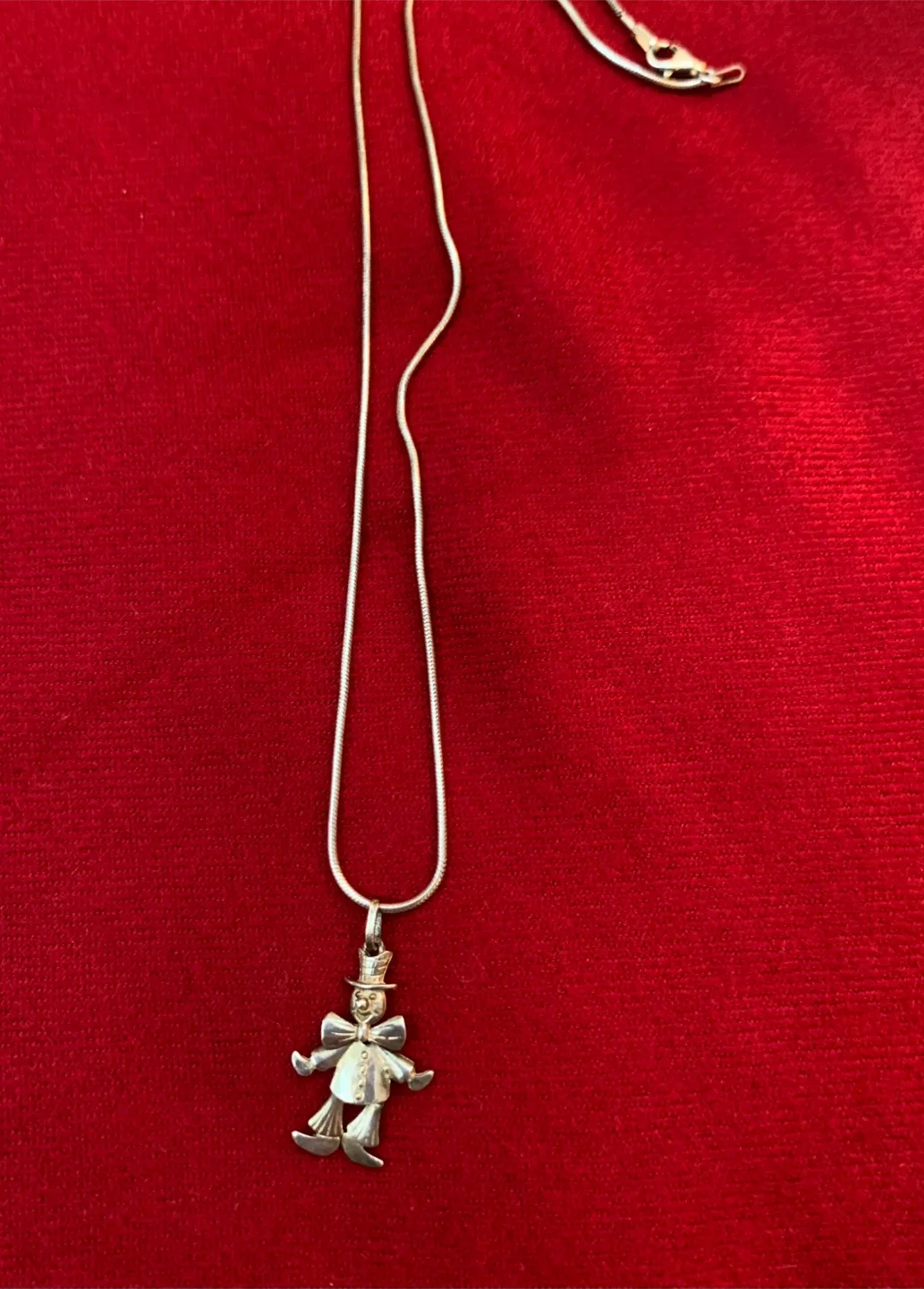 Vintage Clown Pendant Necklace - 16 Inches image indicator(7)