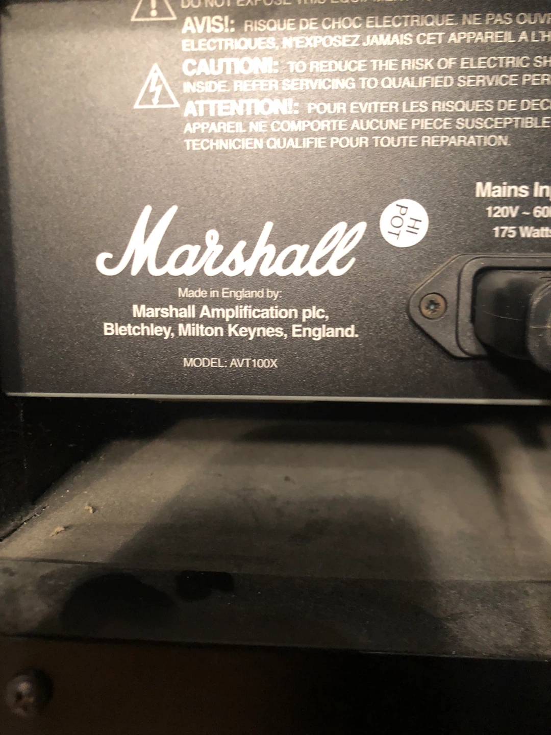 Marshall AVT100X Guitar Amplifier Combo - photo 4