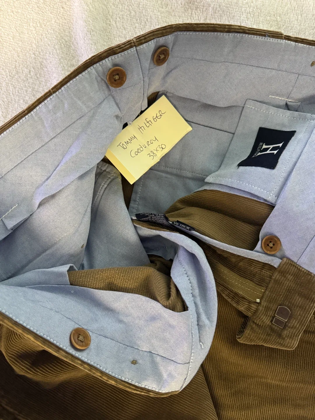 Tommy Hilfiger Corduroy Pants 38x30 image indicator(2)