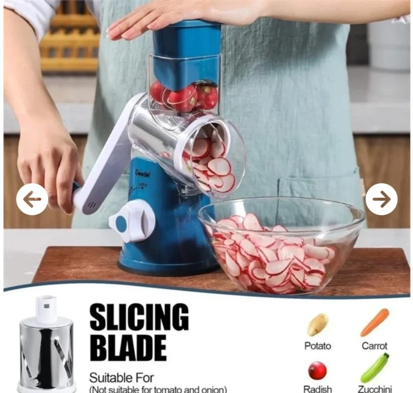 Geedel Rotary Drum Grater - New in Box! image indicator(3)