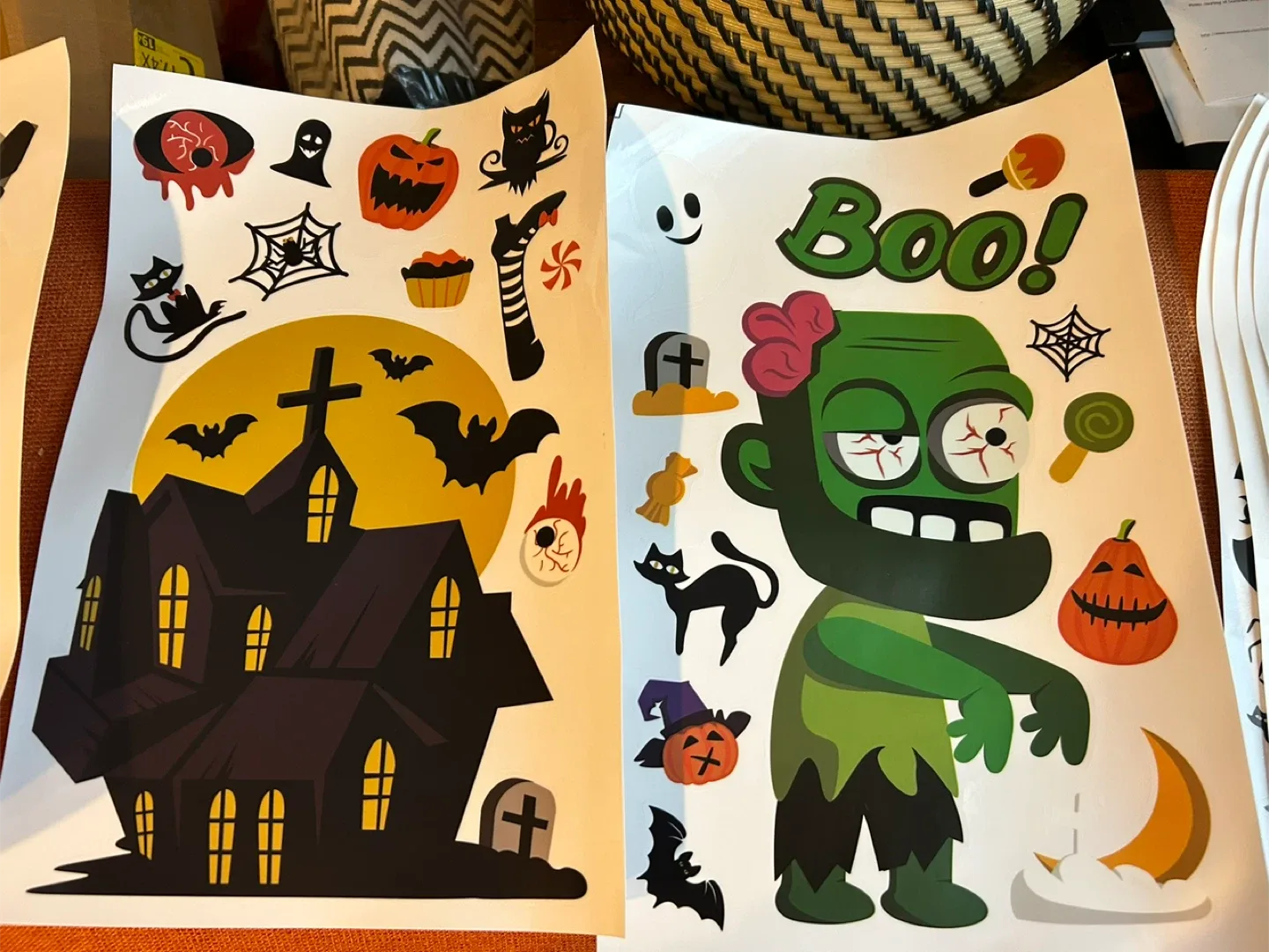 Set of 9 Halloween Window Stickers image indicator(3)
