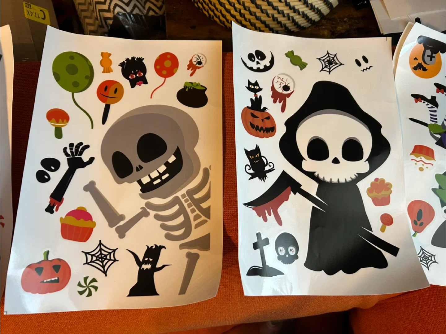 Set of 9 Halloween Window Stickers image indicator(4)