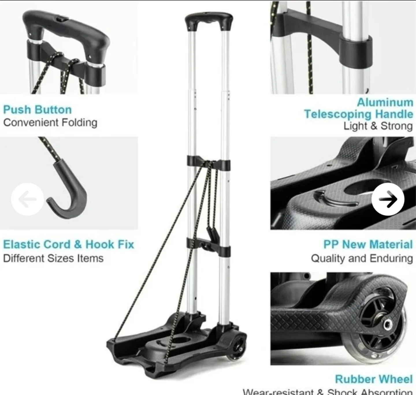 Folding Luggage Cart - Compact & Easy to Store image indicator(4)