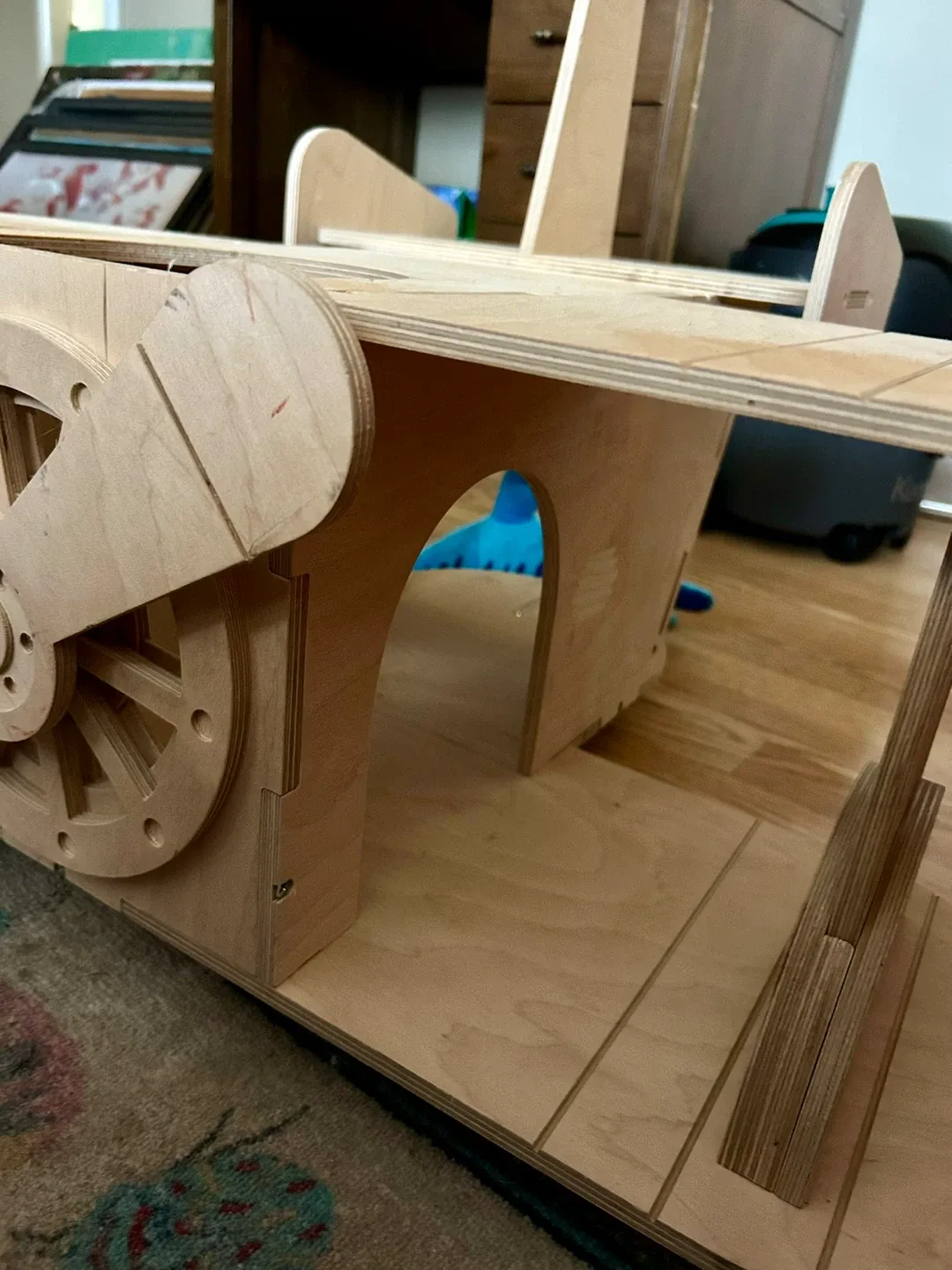 Sky Bun - Wooden Airplane Hide/Structure for Rabbits image indicator(3)