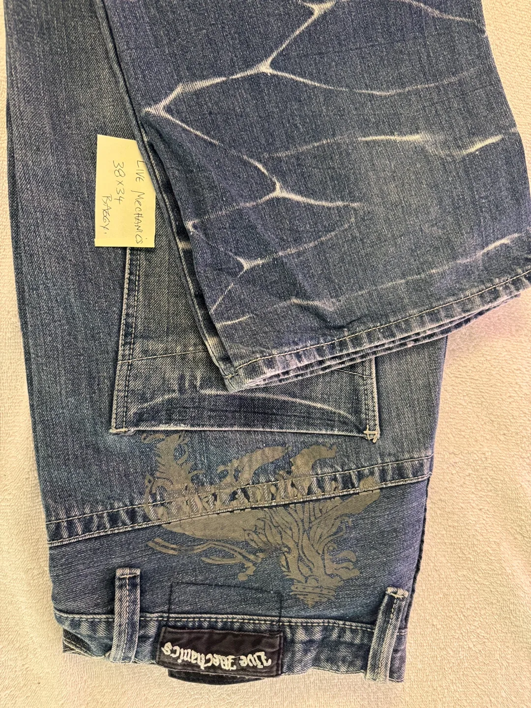 Live Mechanics Jeans 38x34 Baggy Fit image indicator(2)